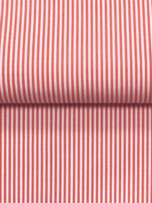 Dandy & Son Extreme Cutaway collar shirt in orange stripes close up