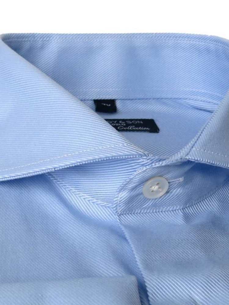 Cutaway Collar Blue Premium Weave Shirt French Cuff 37 / US 14 Cutaway Collar Blue Premium Weave Shirt French Cuff 37 / US 14