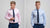 Model wearing non iron extreme cutaway collar shirt with ties