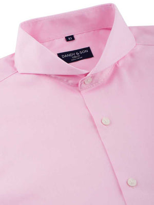 Extreme Cutaway Pink Non-Iron Premium French Cuff Shirt