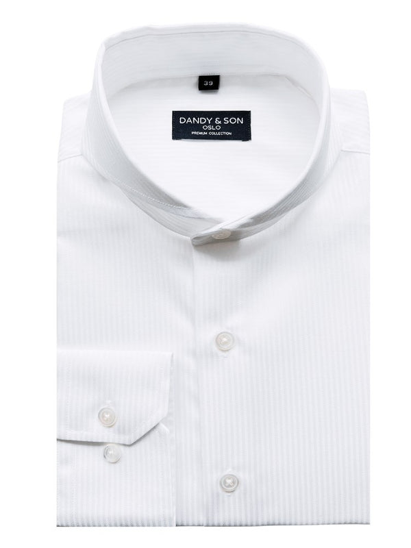 Extreme Cutaway White Striped Premium Shirt 41 / US 16
