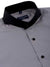 Limited Edition Extreme Cutaway Collar Grey With Black Contrast Men's Dress Shirt Flat Lay