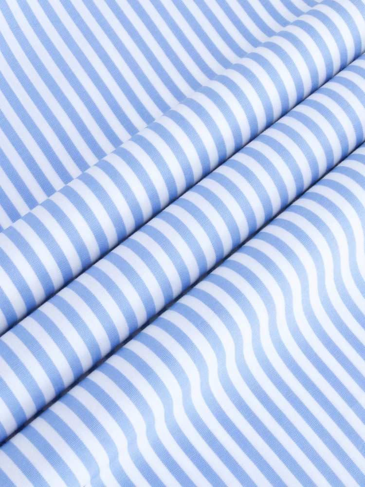 Cutaway Collar Big Blue Stripes Shirt 37 / US 14 Cutaway Collar Big Blue Stripes Shirt 37 / US 14