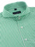 extreme cutaway collar shirt big lime green stripe flat lay