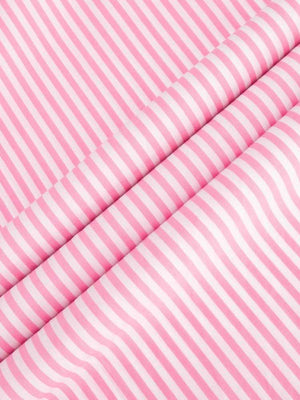 Dandy & Son Extreme Cutaway collar shirt in big pink stripes close up of fabric