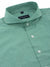 Extreme cutaway collar green grid shirt flat lay 