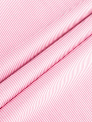 Dandy & Son Extreme Cutaway collar shirt in pink striped cotton fabric 