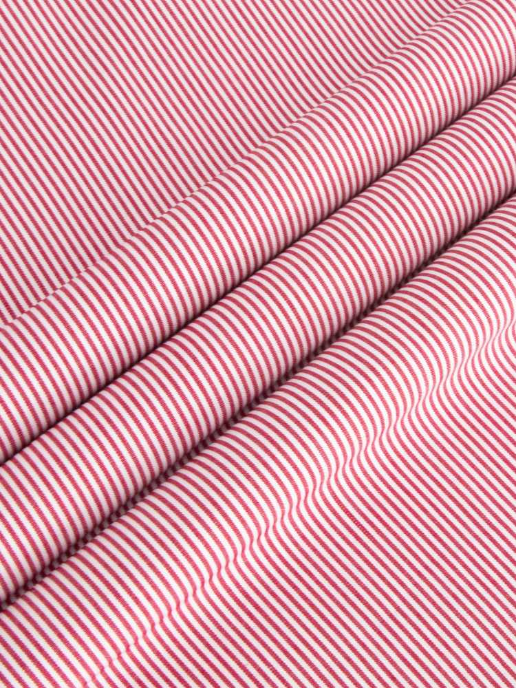 Dandy &amp; Son Extreme Cutaway collar shirt in red striped cotton fabric