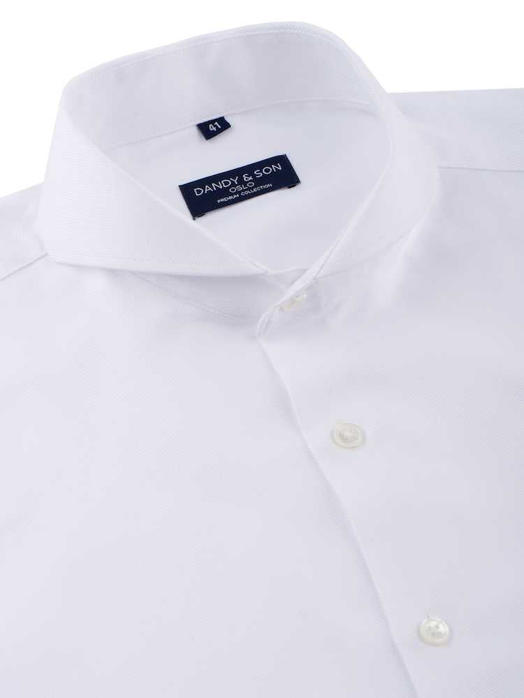 Extreme Cutaway White Premium Weave Shirt - DANDY & SON