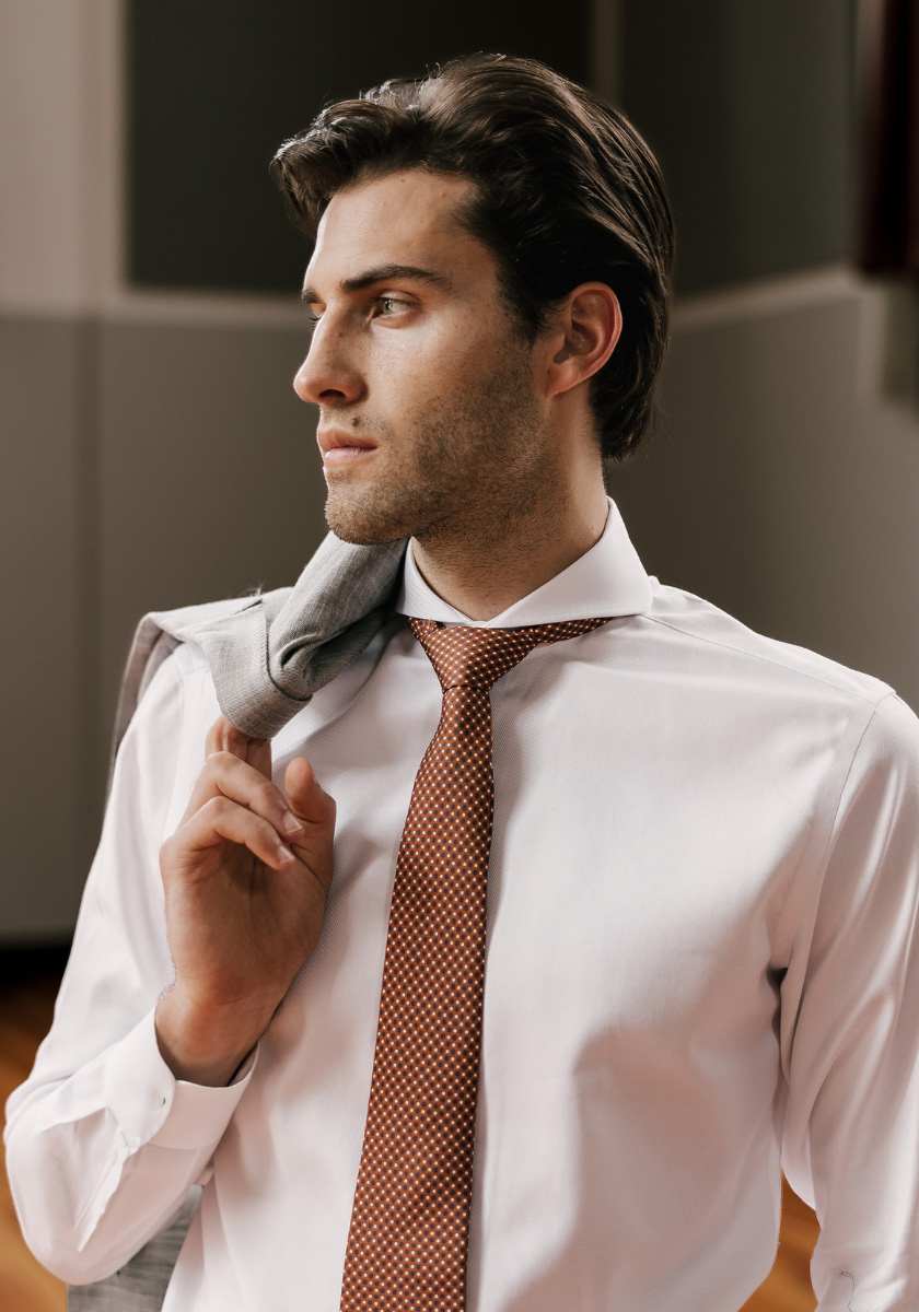 Most Popular White Extreme Cutaway Collar Shirt 