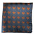 Dandy & Son Pocket Square blue teddy pattern 100% silk