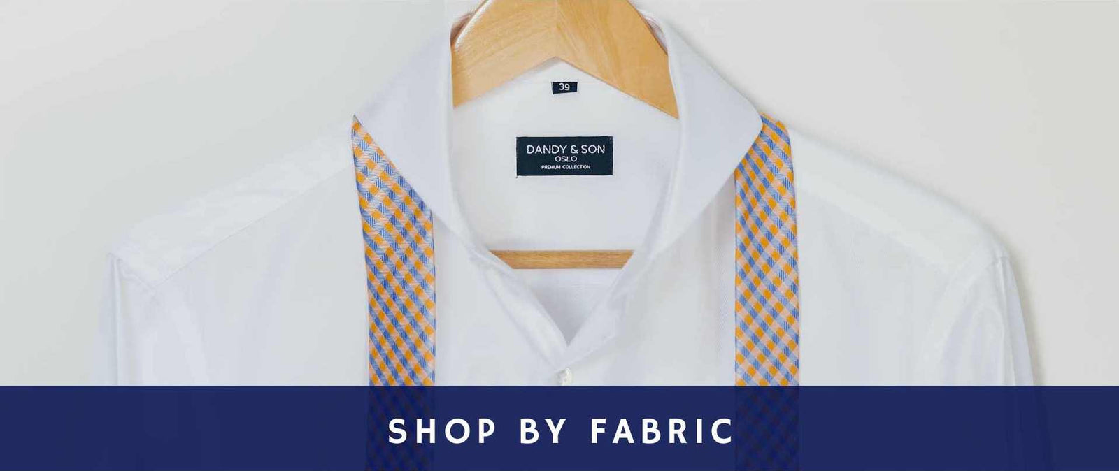 dandy and son white extreme cutaway collar shirt with tie