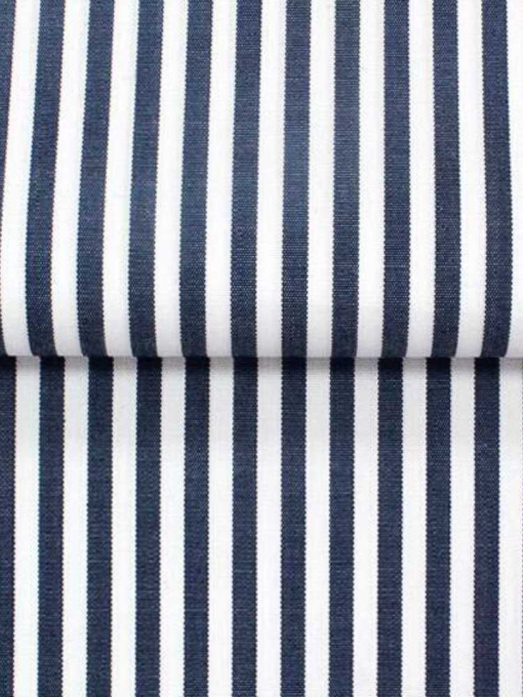 Dandy &amp; Son Extreme Cutaway Collar shirt in navy stripes