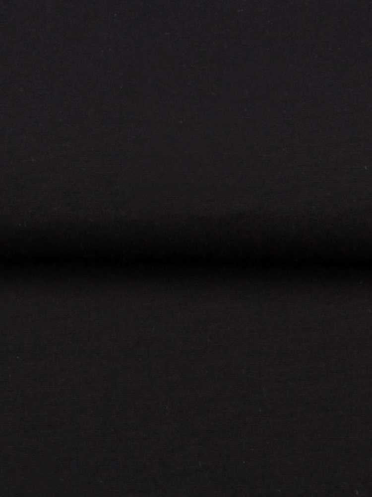 Dandy &amp; Son Cutaway Collared shirt in black easy-iron fabric close up