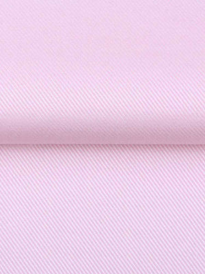 Dandy & Son Extreme Cutaway collar shirt in pink premium cotton with french cuffs flat lay close of fabric swatch