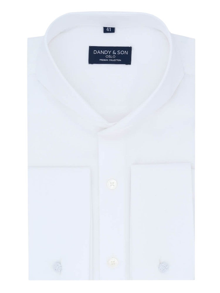 Extreme Cutaway Non-Iron White Premium Shirt French Cuff