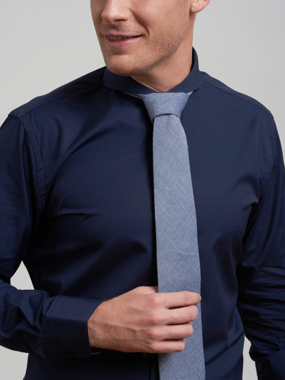Mens blue shirt and tie cheap