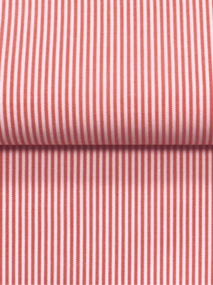 Dandy &amp; Son Extreme Cutaway collar shirt in orange stripes close up