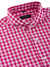 Dandy & Son Extreme Cutaway shirt in big gingham style cotton flat lay