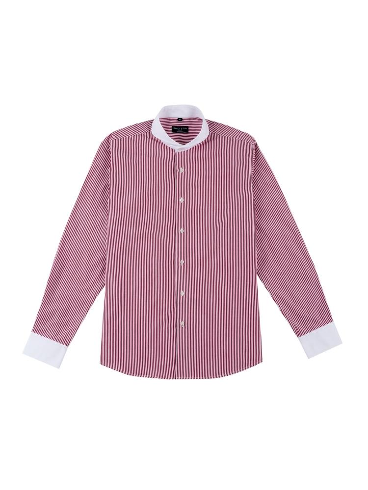 Pink and best sale red striped shirt