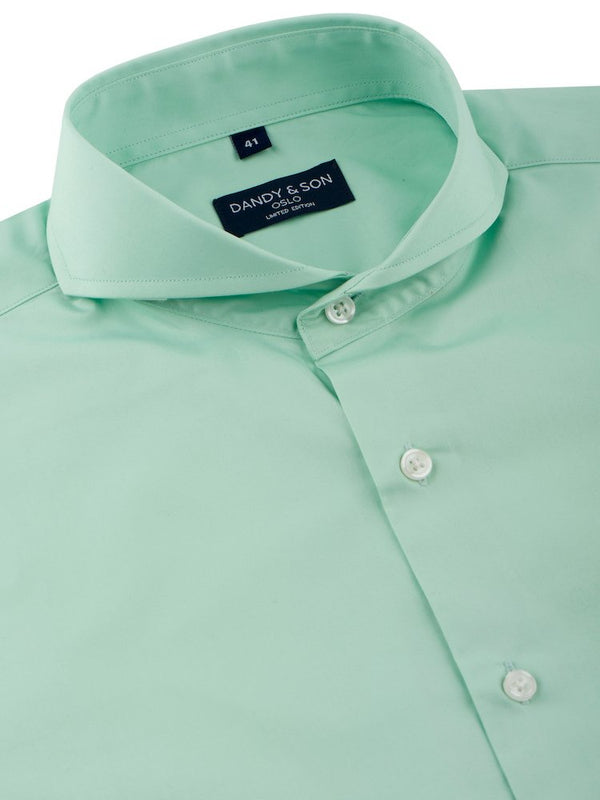 Limited Edition Extreme Cutaway Mint Green Shirt - DANDY & SON Limited Edition Extreme Cutaway Mint Green Shirt - DANDY & SON