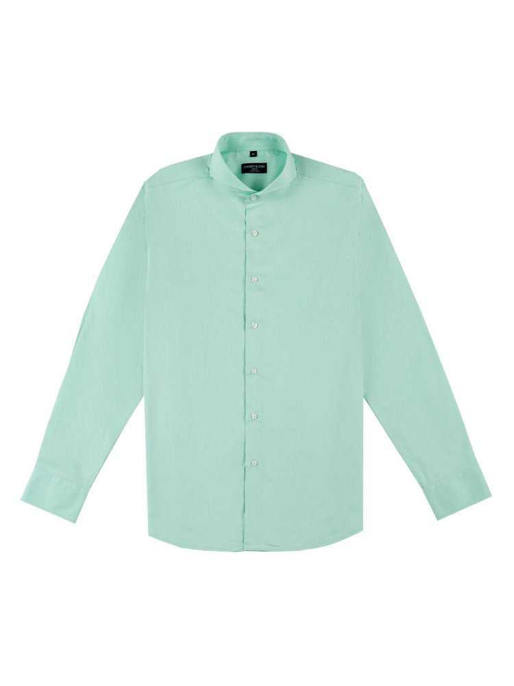 Mint green button clearance up shirt