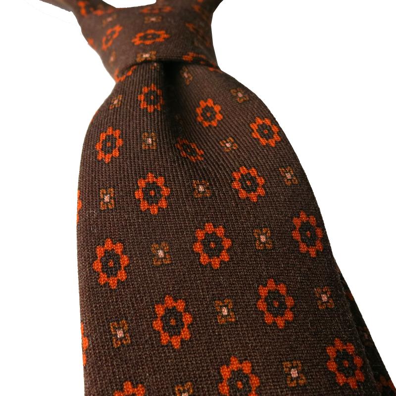 Dandy & Son brown wool tie