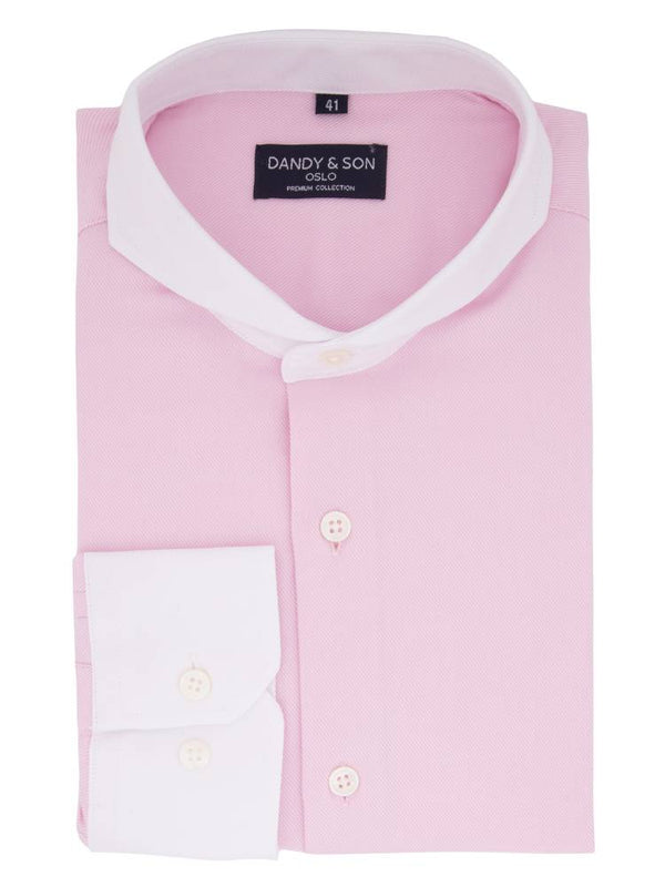 Extreme Cutaway Pink Premium Contrast Shirt 40 / US 15.5