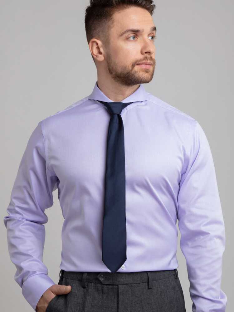 Purple and deals light blue shirt
