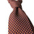 Dandy & Son 100% silk tie orange 