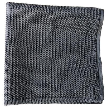 Dandy & Son Pocket Square knitted dark grey