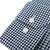 Dandy & Son Wide Spread Collared shirt in  gingham stule navy