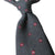 Dandy & Son grey silk tie