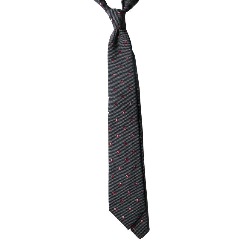 Dandy & Son grey silk tie